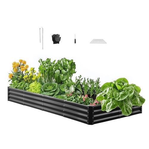 Vevor metal raised garden bed - garden,