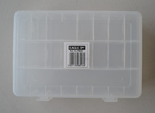 Small Clear Plastic Adjustable 15 Compartments Storage Box