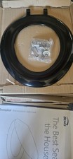 Celmac Sonata toilet Seat  Black Seat Ring SS053BL 