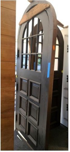 Solid oak wood arched door - oak,