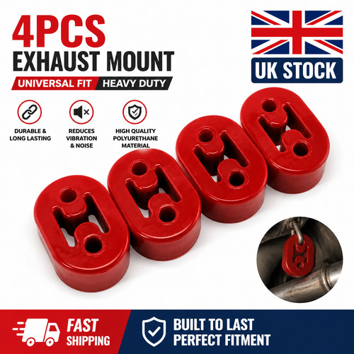 4pcs red exhaust rubber - 4pcs,