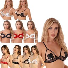 UK Women's Cupless Cage Bra