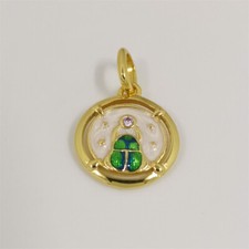 Charm Pandora Scarab Beetle Medallion