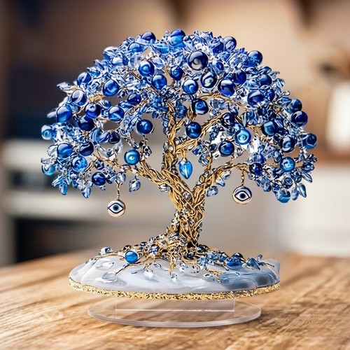 Evil eye tree blue - eye, crystal