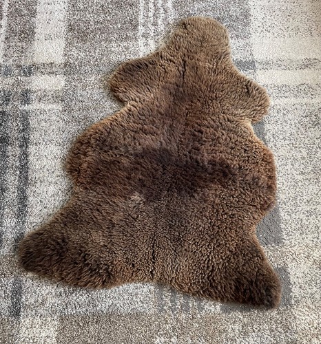 Natural brown sheep skin - sheep, rug