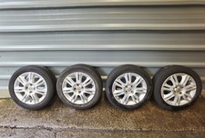 VAUXHALL CORSA D GENUINE 16" ALLOY WHEELS 3 GOOD TYRES 195/55R16 FAST P+P