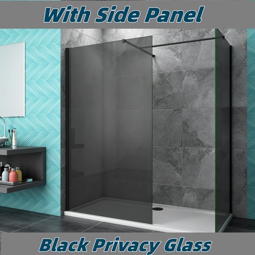 Black shower enclosure - black,