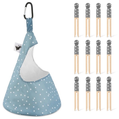 Painted wooden dolly - painted,