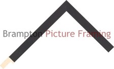 15mm Wide Black Flat Wood