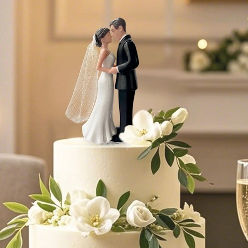 Elegant bride groom cake - elegant,