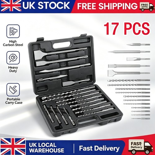 17pc sds plus hammer drill - 17pc,