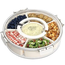 Divided Rotating Serving Tray