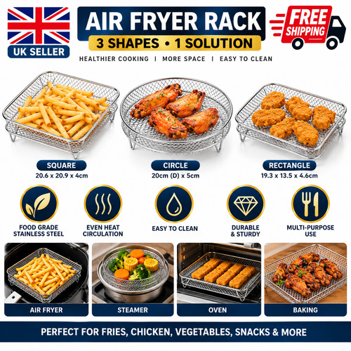 Air fryer rack stackable - fryer,