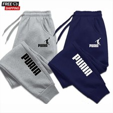 Mens Joggers Trousers Sports Winter Warm Pants Running Gym Fitness Workout S-4XL