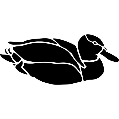Mallard duck silhouette - 'mallard,