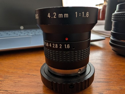 Pentax cosmicar lens 2mm - cosmicar, 4.2mm
