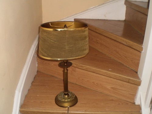 Vintage brass table - table, with