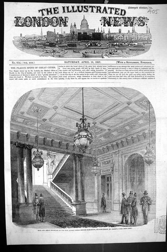 Old 1857 hall staircase - 1857,