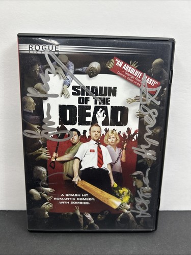 Shaun the dead signed dvd - signed,