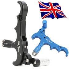 Bow Hunting Release Aids 360° Rotate Caliper 4 Finger Thumb Archery RH LH 