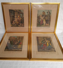 Cries of London Francis Wheatley antique coloured engravings
