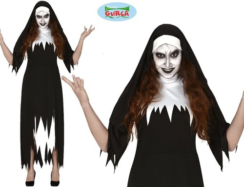 Ladies halloween scary nun - ladies,
