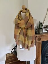 Zara Burnt Orange  Check Linen