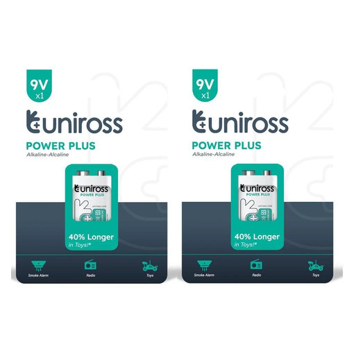 Uniross 9v power - 9v, plus