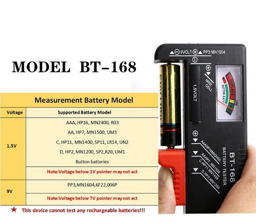 Universal battery tester - universal,