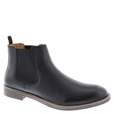 Mens Tan Black Chelsea Boots