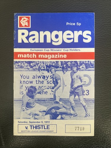 1972 rangers v partick - 9.9.1972.,