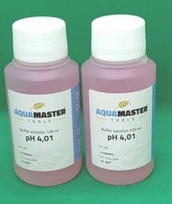 2 x 100ml Aqua Master PH 4.01 Buffer Solution for PH meter calibration