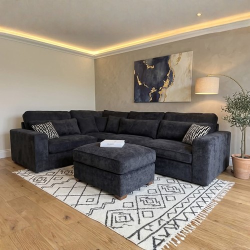 Luxury ruby corner - ruby, sofa