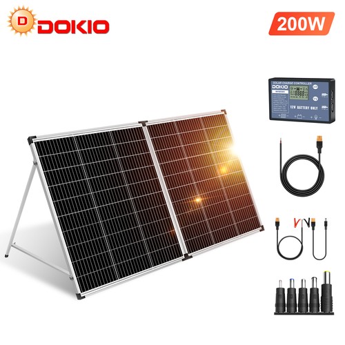 Dokio solar suitcase 200w - dokio, 18v