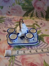 Miniature Blue And White China