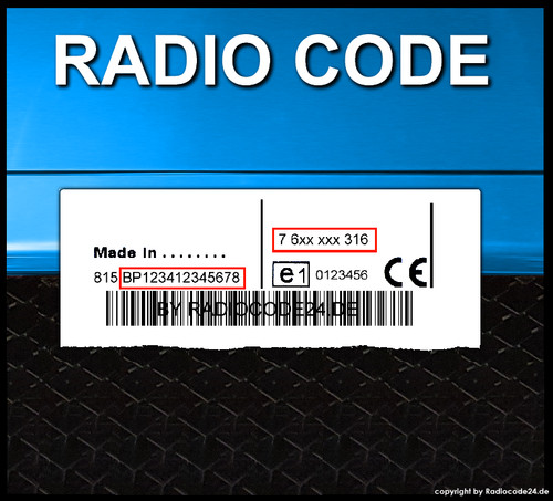 Radio code fits - code,