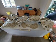 joblot 4 millennium falcons diorama vintage parts star wars