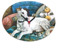 Whippet Puppy Clock - Whippet