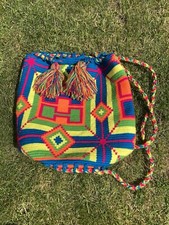 Tribal Neon Festival Rucksack Backpack  Bag