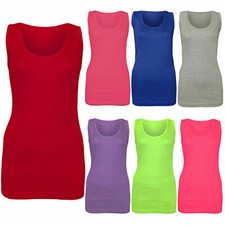 NEW LADIES WOMENS PLAIN SUMMER