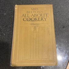 Mrs Beeton’s All-About Cookery Hardcover 2,000 Recipes 100 Illustrations vintage