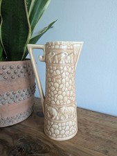 Vintage Retro Mid century Jug/Vase by Delcroft Ware 320 Elephants Tall Prop Old