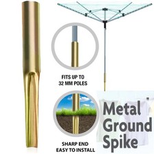 METAL GROUND SPIKE SOIL GARDEN