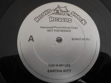 Eartha Kitt - "This Is My Life / This Is My Life (Dub Mix)"  12" Single PROMO