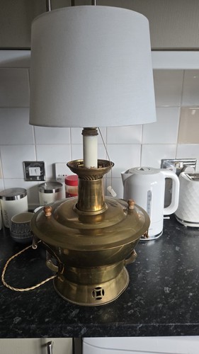 Antique samovar converted - , into