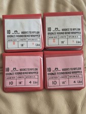 Mustad Fishing Hooks to Nylon Fly Fishing Hooks