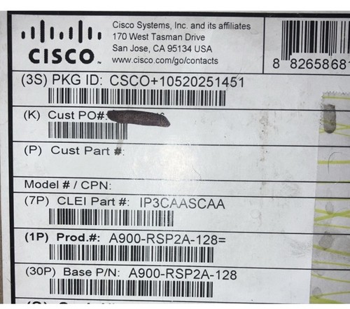 Cisco 900 rsp2a - cisco, a-900-rsp2a-128=
