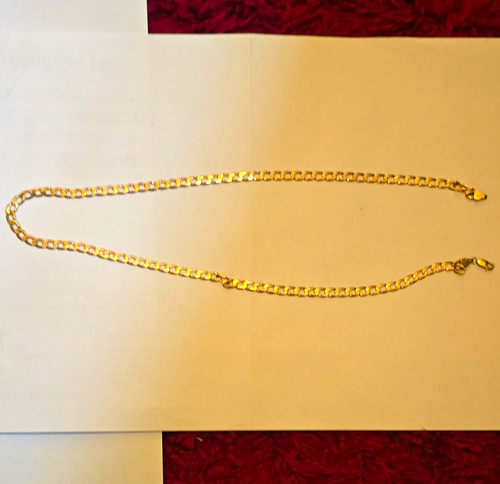 Grams carat gold curb - 15,