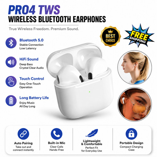 Pro4 tws wireless - tws, bluetooth