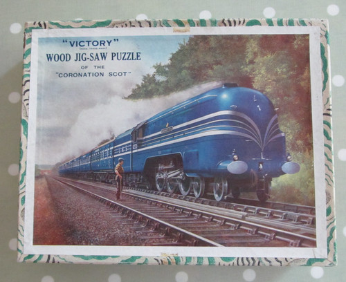 Vintage wooden victory jigsaw - vintage,